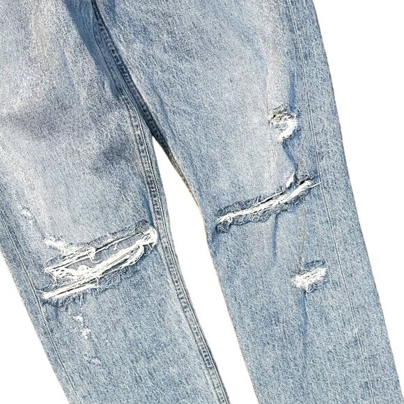 AGOLDE Jamie High Rise Classic Straight Leg Jeans Distressed - Picture 4 of 6